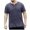 Grey, variant on Krdevn Men's Summer Large Size V Neck Cotton Top T Shirt,XXL