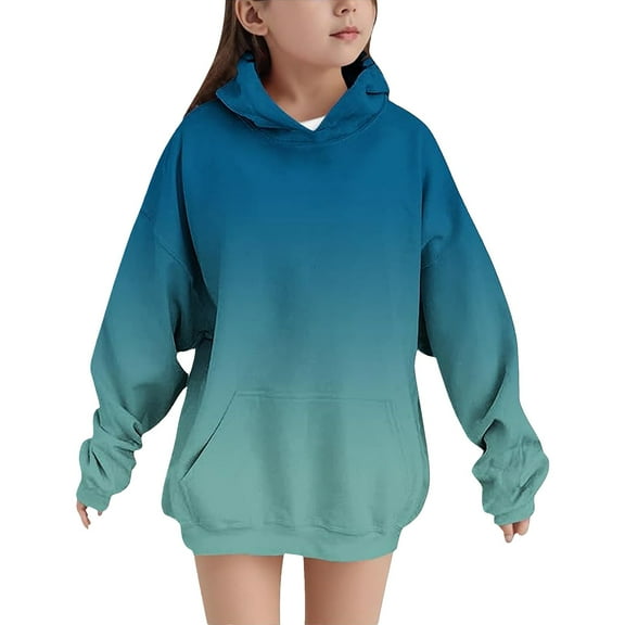 YunPes Oversized Hoodie for Girls Graphic Long Sleeve Trendy Hooded Sweatshirts with Pockets Teen Daily Casual Pullover