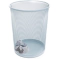 thumbnail image 2 of Smart Design Steel Mesh Waste Basket - 11.75 x 13.75 inch - Light Blue, 2 of 7
