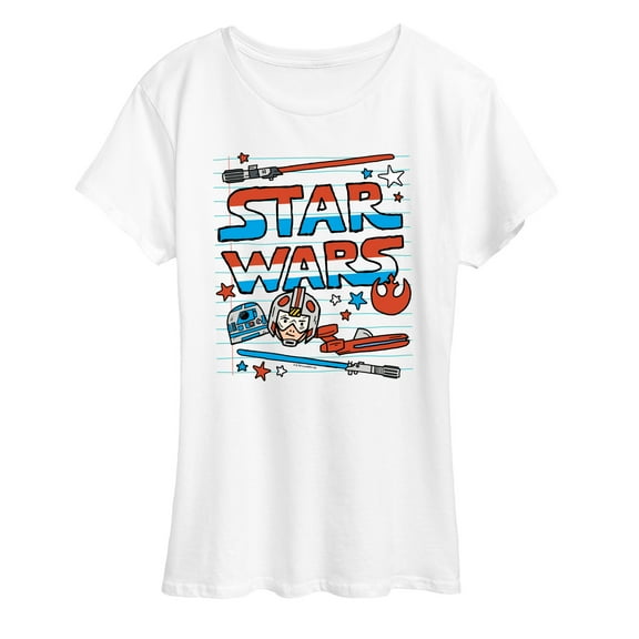 Star Wars - Doodle Americana - Women's Short Sleeve Classic Fit Tee
