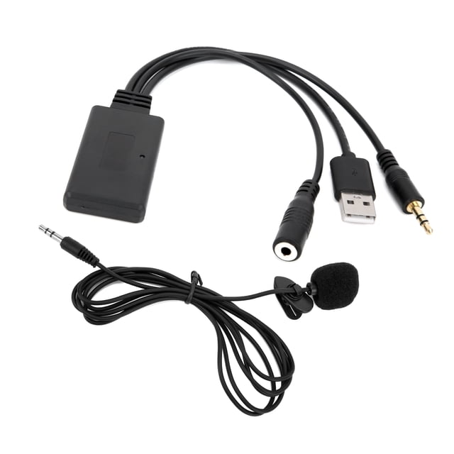 Cables para reproductor de audio, adaptador de micrófono, divisor de audio auxiliar para micrófono, micrófono para automóvil, durabilidad comprobada
