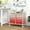 Pink, variant on 12 Drawer Rolling Storage Cart, 2-Row 6-Storey Movable Organizer Cart, Utility Cart with 4 Wheels and Removable Drawer, Macaron