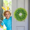 thumbnail image 6 of Yesbay Artificial Boxwood Wreath Front Door Wall Hanging Fake Greenery Spring Leaves Garland Decoration, 6 of 6