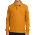 thumbnail image 4 of Smith's American Boys' Long Sleeve Pique Polo Color: gold Size: 4t, 4 of 5