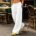 thumbnail image 4 of Yotami Baggy Sweatpants for Women with Pockets - Fleece Wide-Leg Athletic Plus Size Pants Drawstring Elastic Waisted Solid Color Casual Lounge Workout Joggers Fall Clothes, 4 of 5