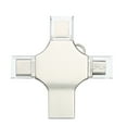 thumbnail image 1 of TFixol Compact 256GB Multi-Port Flash Drive with Type-C, Micro USB, and iOS Compatibility - Zinc Alloy Design for Phones and Computers, 1 of 7