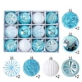 thumbnail image 4 of Fmbmuo 12 Pack Christmas Tree Decorations , Christmas Tree Ornaments Big Balls for Indoor Outdoor Decor Festive Party Supplies Gift, 4 of 8