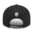 thumbnail image 4 of Men's New Era  Black/Red Atlanta Falcons 2026 NFL Draft On Stage Pre-Curved 9FIFTY Snapback Hat, 4 of 6