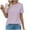 Pink, variant on Scyoekwg Womens Short Sleeve Tops Womens Summer Fashion Cute T Shirts Trendy Ladies Blouses Dressy Casual Loose Going Out Tops