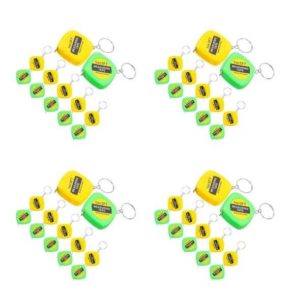 MLINS 4pcs Tape Measure Keychains Measuring Tape: 12pcs Retractable Mini Measure Tape Favors and Daily Use