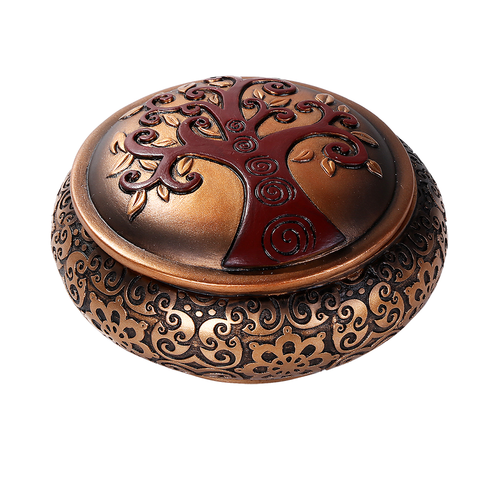 Pacific Giftware Celtic Tree of Life Round Decorative Trinket Box
