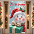 thumbnail image 6 of Snowman Decorations Tis the Season Banner Christmas Parties Winter Wonderland Holiday Celebrations Festive Decor, 6 of 9