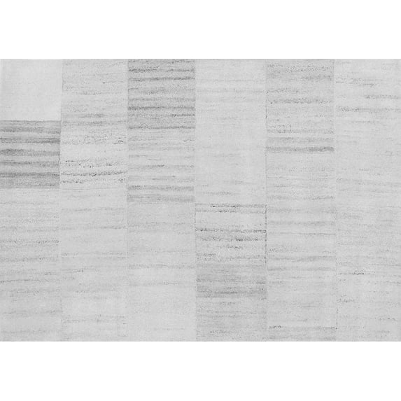 Ahgly Company Indoor Rectangle Solid Gray Modern Area Rugs, 4' x 6'