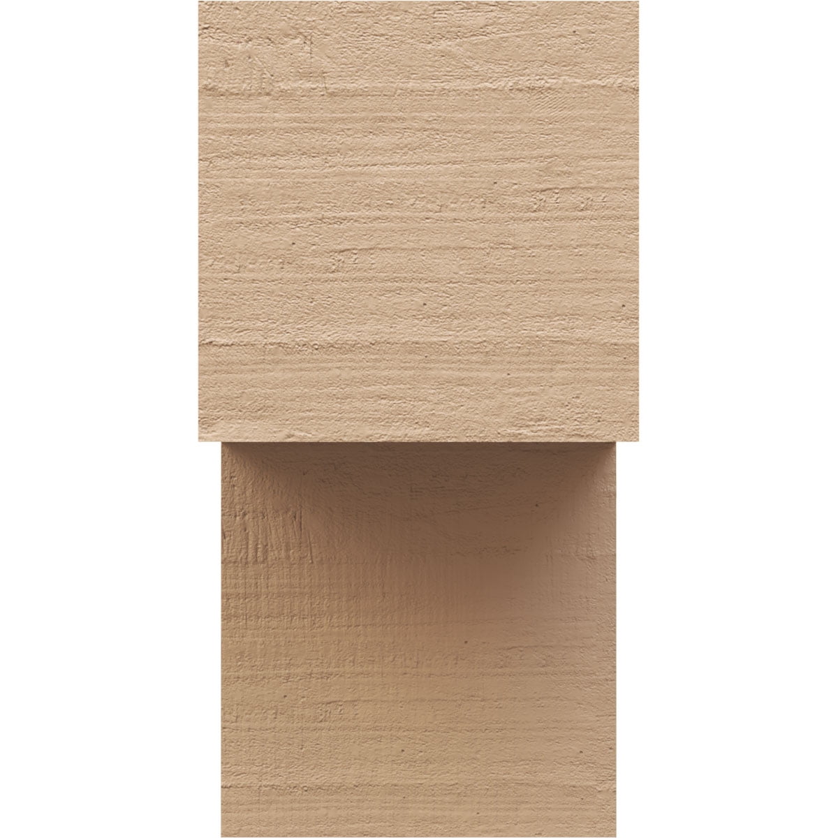 7"W x 7"D x 14"H Wide Chapel Hill Rough Cedar Woodgrain TimberThane Corbel, Primed Tan
