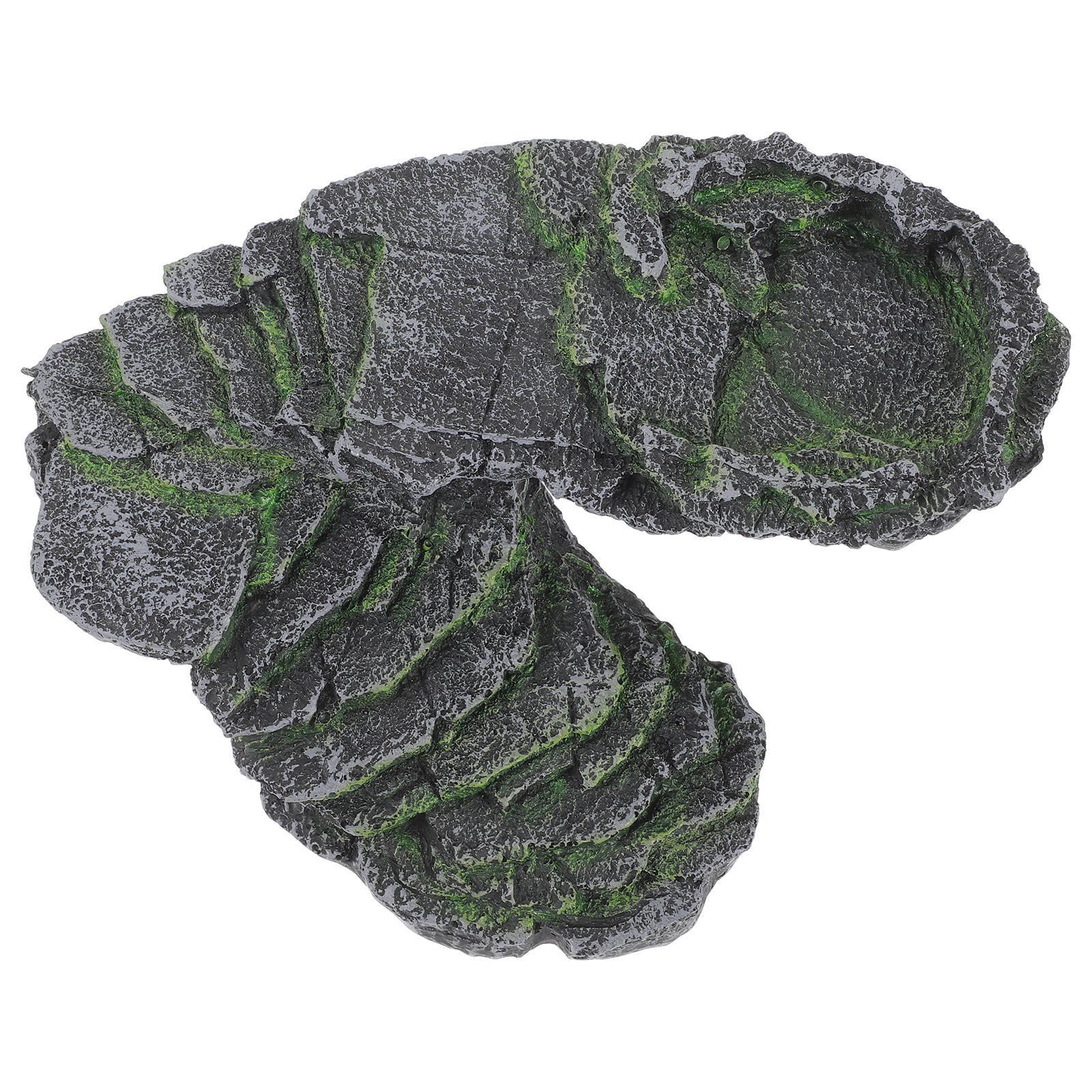 SHOWERORO Multi Use Turtle Basking Platform with Hiding Hole and Ramp for Reptile Tanks