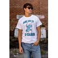 thumbnail image 4 of Grouchy Smurf Ask Me If I Care Grump Men's Graphic T Shirt Tees Brisco Brands 2X, 4 of 5