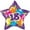 18 Star Shaped, variant on PMU Happy Birthday Party Fox 18 Inch Mylar-Foil Balloon Pkg/1
