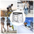 thumbnail image 7 of Men's Boxer Briefs, Gray Butterfly Koala Soft Comfy Mens Underwear Boxer Briefs Breathable With Widen Waist, 7 of 7