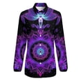 thumbnail image 4 of Ornate Lotus Flower Long Sleeve Blouse Woman Streetwear Casual Shirts Summer Oversize Woman Streetwear Clothing Birthday Present, 4 of 7