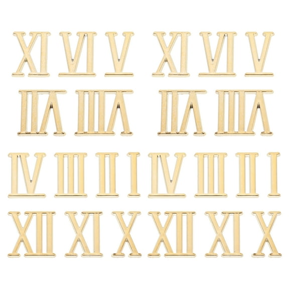 WORGEOUS 5 Sets of Clock Roman Number Roman Number DIY Digital Clock Numbers Repairing Clock Accessories