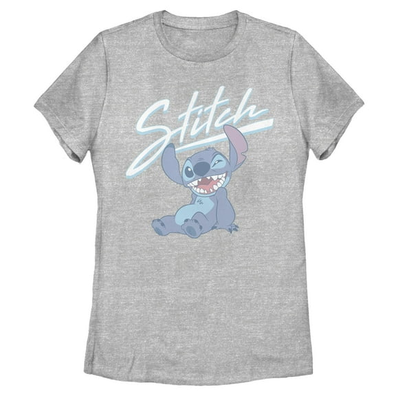 Womens Lilo & Stitch Sitting and Winking T Shirt