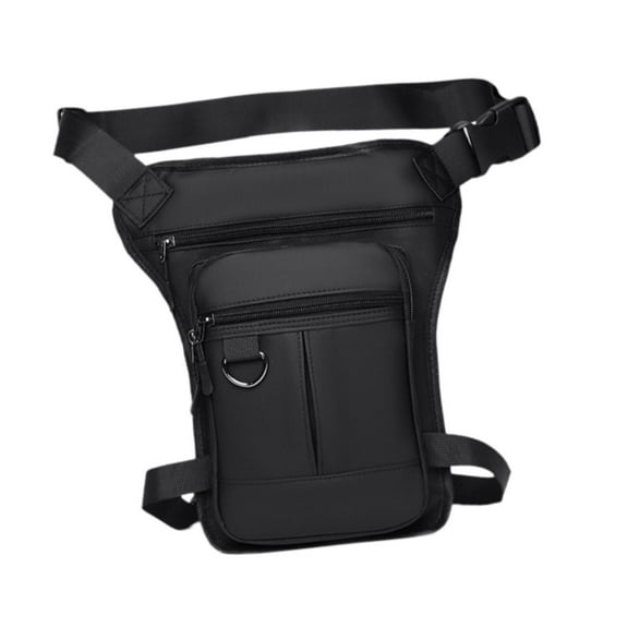 Pitycbo Thigh Drop Leg Bag Motorcycle Trendy Sport Pack for Outdoor Riding Traveling Black