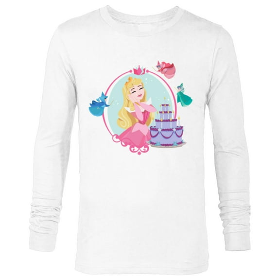 Disney Princess Aurora Sleeping Beauty Birthday - Long Sleeve T-Shirt for Men - Customized-White