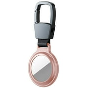KWELLK Secure Holder with Key Ring for AirTag, Rose gold