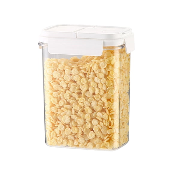 Xihbxyly Contenedores de Cereales de Grado Alimenticio, Diseño Fresh Seal, Frascos Transparentes para Almacenar, Organización de La Cocina, Plástico Reutilizable, Seguros y Sin Bpa, Tamaños Pequeño,