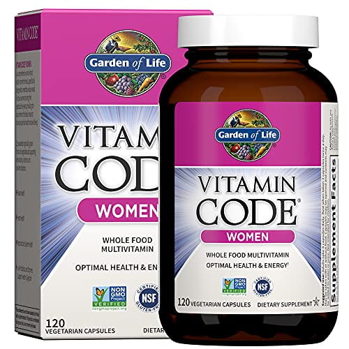 Garden of Life Multivitamin for Women, Vitamin Code Women's Multi 120 Capsules, Whole Food
