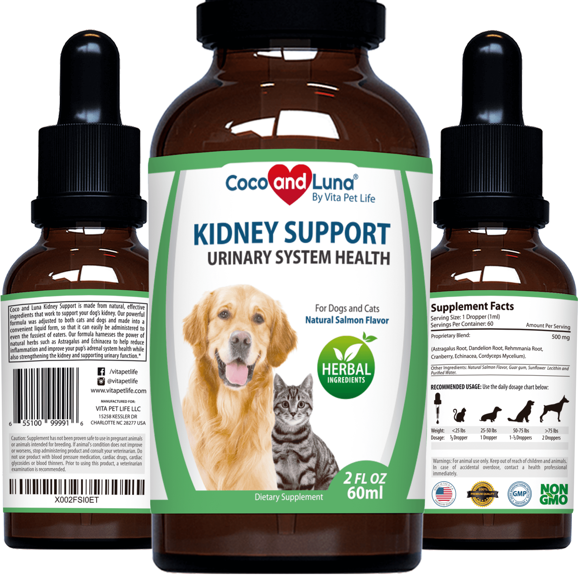 Kidney Support for Dogs and Cats Healthy Weight, Normal Kidney