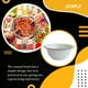 thumbnail image 3 of Bewildely Cuenco para mezclar sopa de esmalte Ramen Fruit Vintage esmalte Lacework BBQ vajilla antigua para restaurante en casa Mostrada 20 centímetros Bewildely HA083127-01, 3 of 6