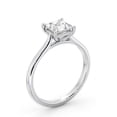 thumbnail image 2 of Edge Jewel Prong Set 1.7 Ct Princess Cut Diamond Rings - Party Wear Diamond Rings - 14K White Gold Plated Rings - Solitaire Engagement Wedding Women's Rings - Valentine Proposal Rings Gift for Her, 2 of 4