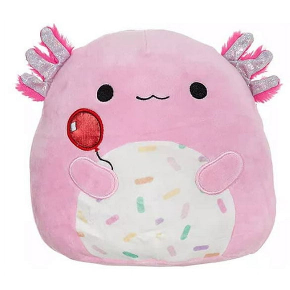 Squishmallows Official 8 Inch Soft Plush Toy - Archie Axolotl with Balloon - Perfectly Sized, Super Soft, Collectible Cuteness