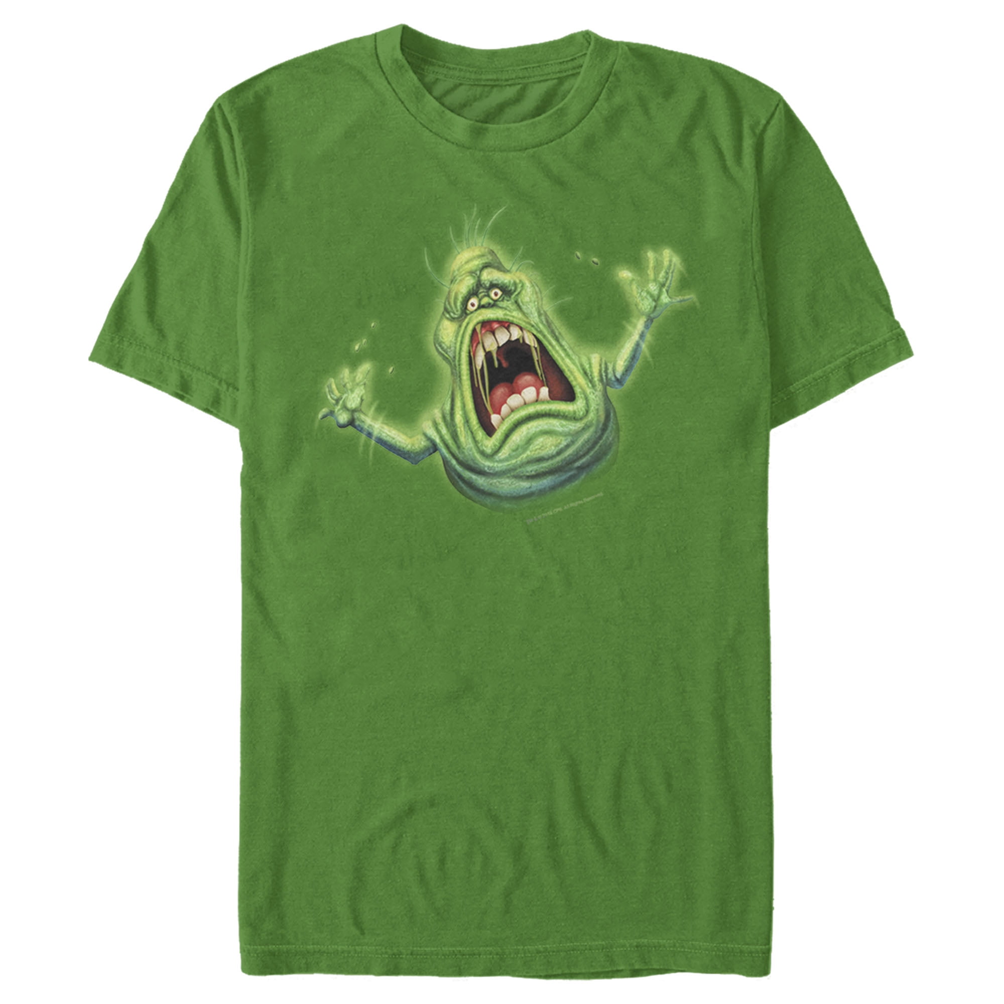 Men's Ghostbusters Cartoon Slimer  T-Shirt - Kelly Green - 3X Large