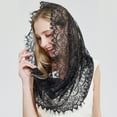 thumbnail image 5 of MOMOJIA Lace Chapel Veil Scarf Mantilla Veil Catholic Church Veil Lace Head Cover, 5 of 20