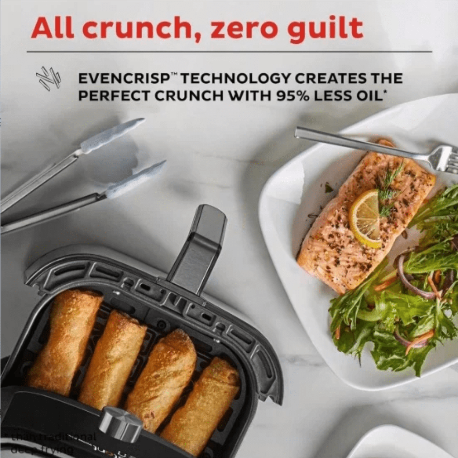 Stainless Steel Touch Screen Air Fryer, Customizable Program Options, Six In One Function, Crispy, Baked, Dehydrated, Baked, Reheated