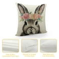 thumbnail image 4 of Nawypu  Easter Decorations Throw Pillow Cover  Farmhouse Decorative Pillows Rabbits Home Décor Rustic for Spring Easter, 4 of 5