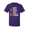 thumbnail image 2 of Wild Bobby, Best Dad Father Traits Qualities, Father's Day, Men Graphic Tees, Purple, 3X-Large, 2 of 3