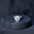 thumbnail image 6 of Rosec Jewels IGI Certified Lab Grown Diamond Solitaire Engagement Ring - 3 Carat - E-VS1 Quality - with Jewelry Box, 18K White Gold, US 7.50, 6 of 8
