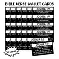 thumbnail image 2 of Joshua 1:9 Bible Verse Wallet Cards 30pk 3.5x2 Bulk Minimalist Black White Be Strong and Courageous Pocket Encouragement Girls Church Members Teens Hand Out, 2 of 5
