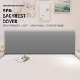 thumbnail image 4 of Stretch Bed Headboard Cover,Small Square Jacquard Headboard Slipcover, Dustproof Bed Head Cover for Bedroom，Dirtproof Bed Headboar - style:style 1, 4 of 7
