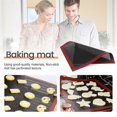 thumbnail image 4 of 2 Pcs Silicone Baking Mat Sheet,Non-Stick Oven Liner Perforated Mesh Pad,Baked Bread Biscuits Mat,Do, 4 of 5