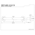 thumbnail image 2 of Kingston Brass KS3915GL Restoration Standard Mount Bathroom Bridge Faucet, Oil Rubbed Bronze, 2 of 3