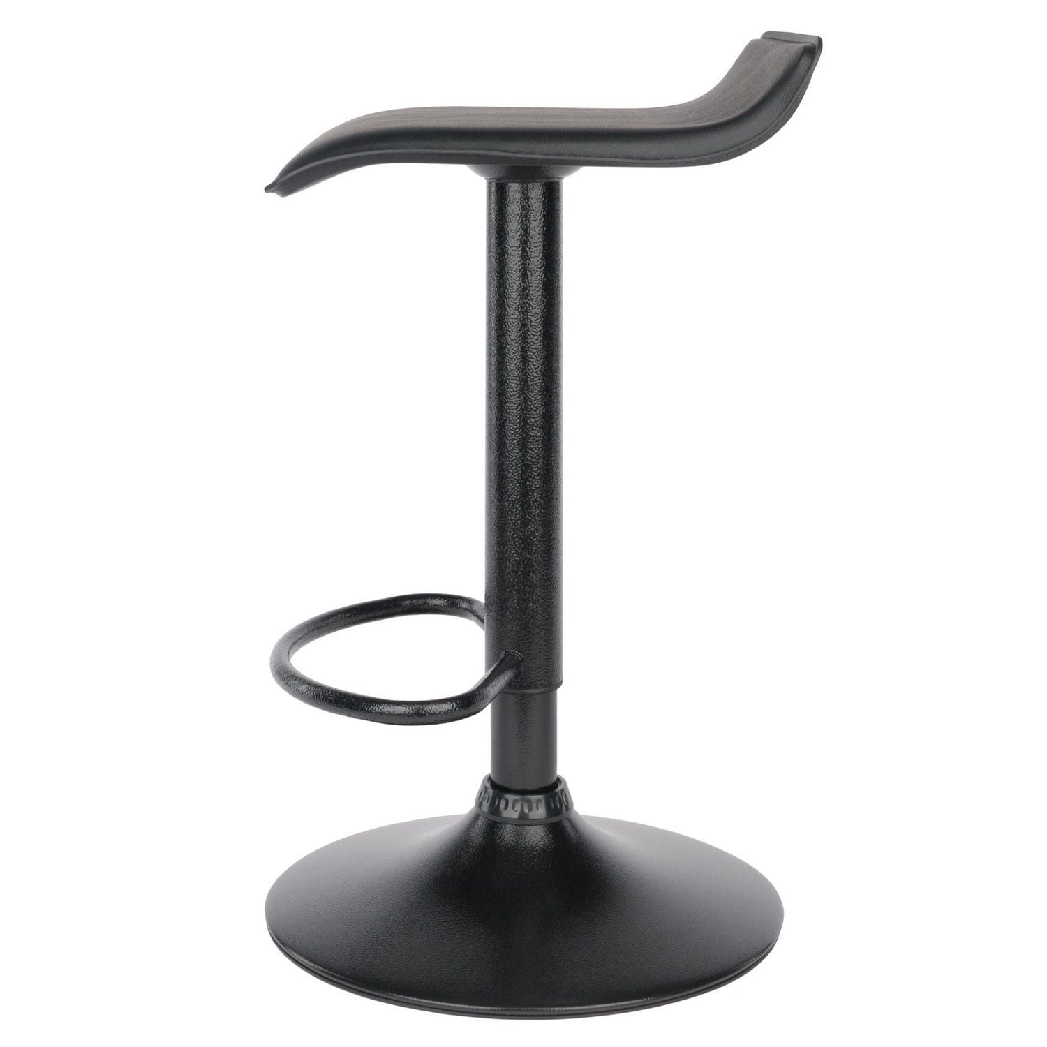 Winsome Obsidian Adjustable Swivel Stools, 2-Pc Set, Black