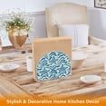 thumbnail image 5 of Beach Coastal Seastars Nautical Weave Acrylic Napkin Holder Tissue Paper Clear Tabletop Dispenser Dining Room Bathroom Party Hotel, 5 of 8