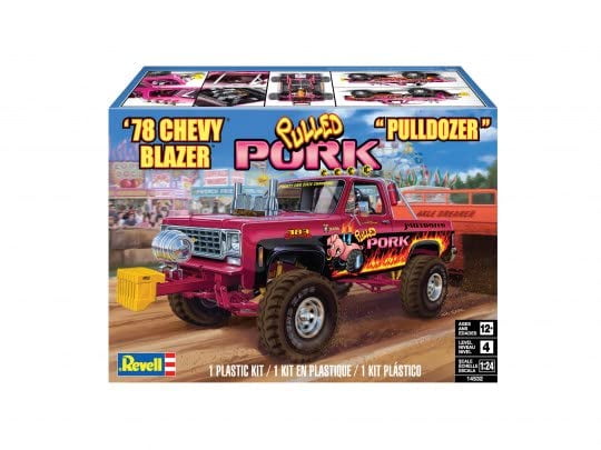 Revell 1:24 Scale 1978 Chevrolet Blazer Pickup Truck “Pulled Pork Pulldozer” Model Kit – Level 4 Intermediate Build