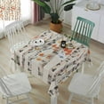 thumbnail image 5 of Autumn Forest Tree Square/Round Tablecloths 54x54,Orange Thanksgiving Fall Maple Leaves Table Cloth Table Cover Indoor/Outdoor Tabletop Decor for Wedding Holiday Party Dinner Baby Shower, 5 of 7