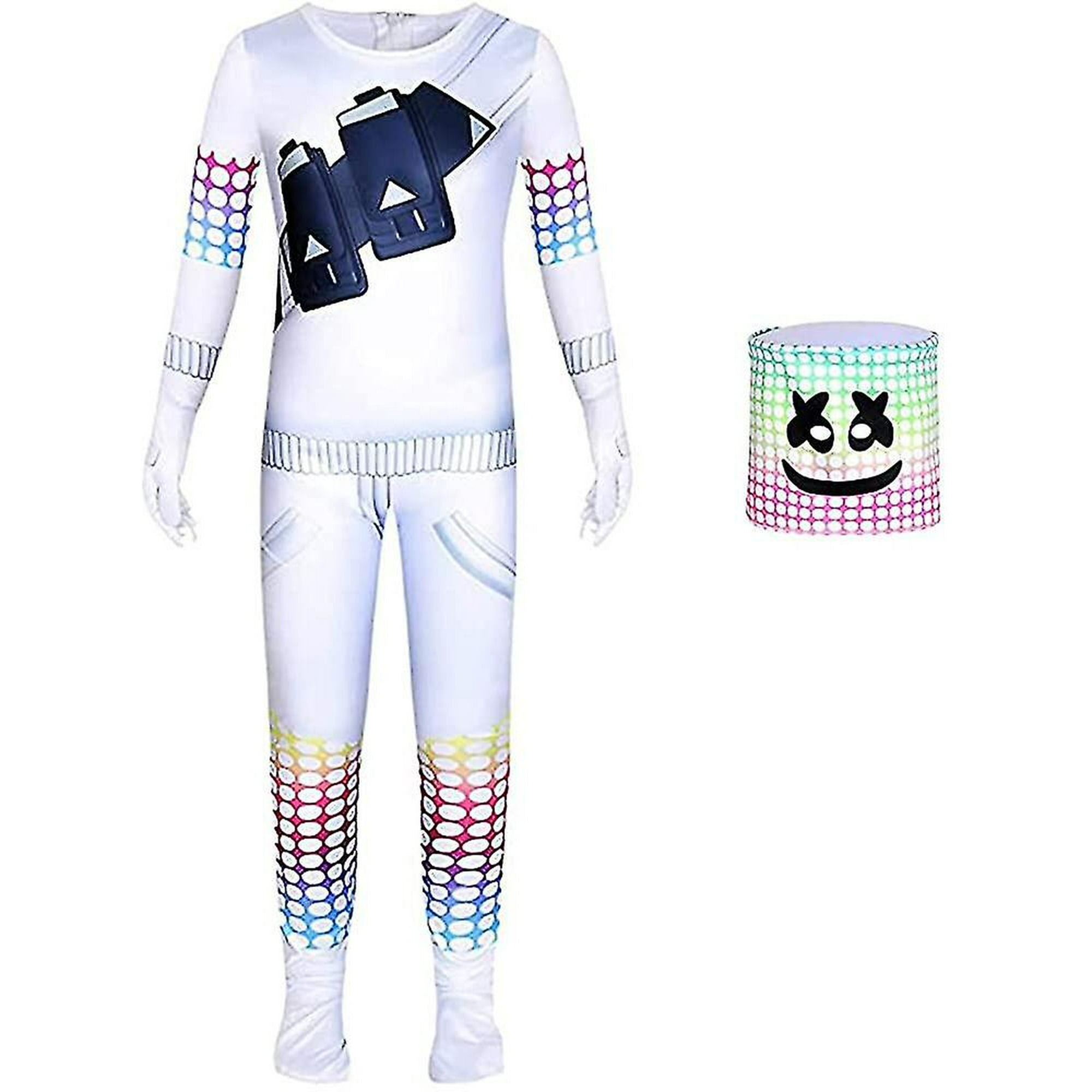 22 Trendiest Halloween Costumes That Kids Want Most In 2022 | Kids Teen Dj  Marshmello Mask Jumpsuit Costume-1 