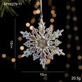 thumbnail image 3 of Nuevo colgante de acrílico con forma de árbol de Navidad y cristal de hielo transparente de colores, 3 of 5